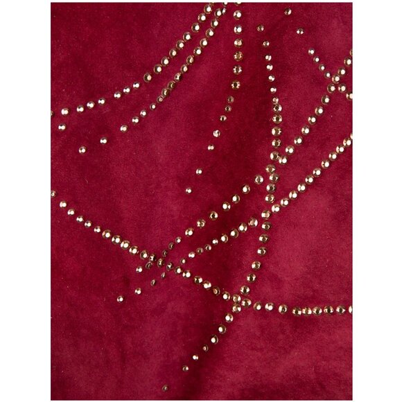 Cynthia Vincent Burgundy Suede Tote Bag - Picture 4 of 4